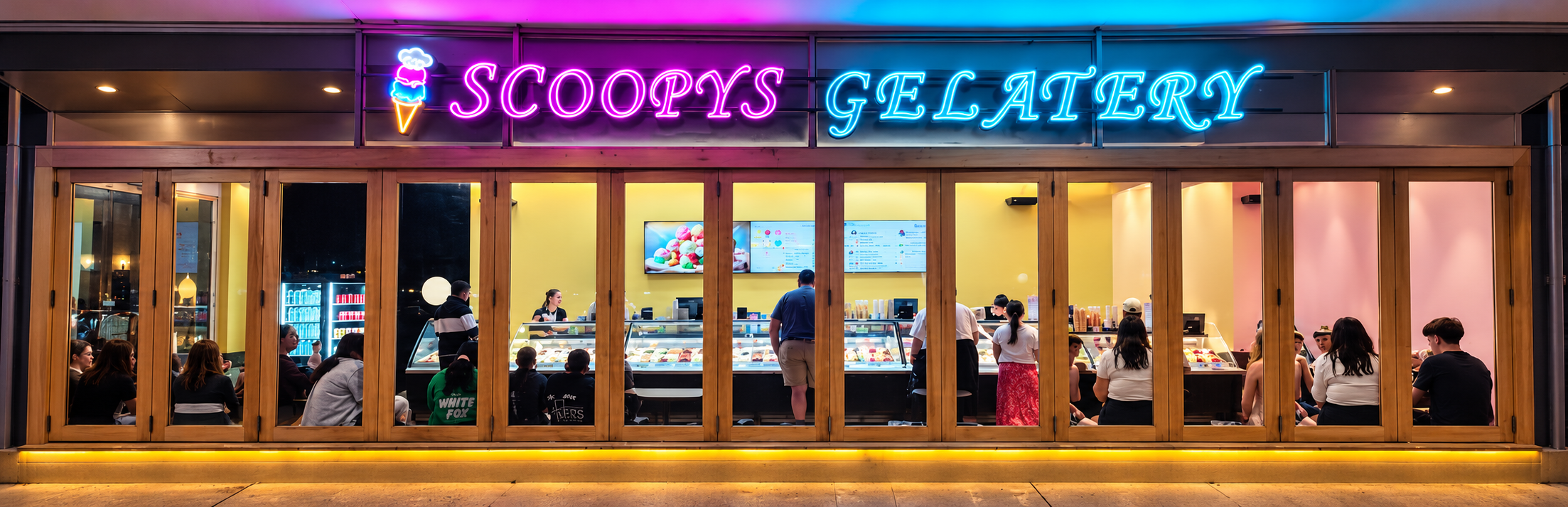 Scoopys Gelatery Banner